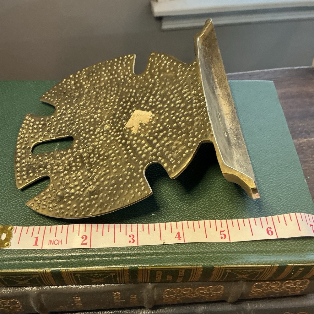VTG Solid Brass Sand Dollar Bookends – Coastal Nautical – Made in Taiwan – 1970s - Picture 5 of 10